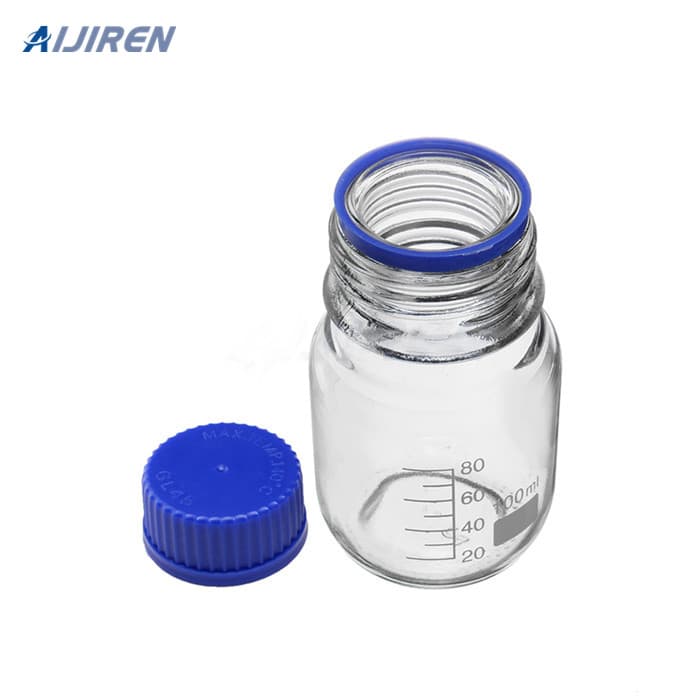 clear reagent bottles